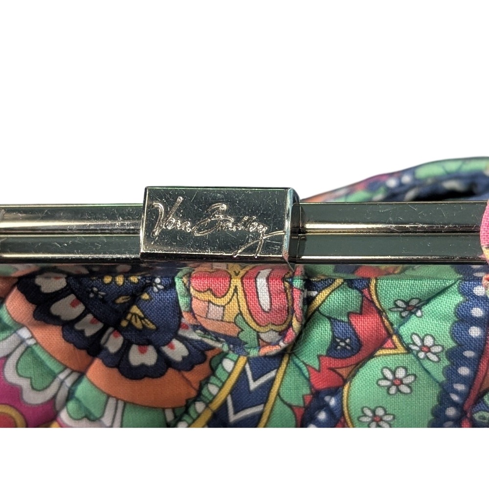 Vera Bradley Bali Gold Kisslock Frame Bag - Retired Vintage - Picture 5 of 8